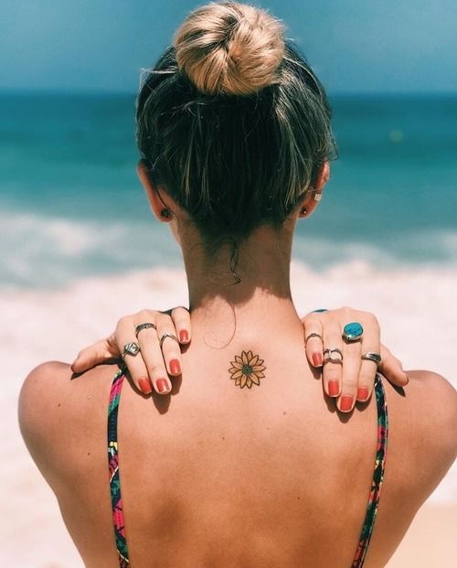 Hình Xăm Sau Gáy Nam Nữ Đẹp ❤️ Tattoo Sau Gáy Mini