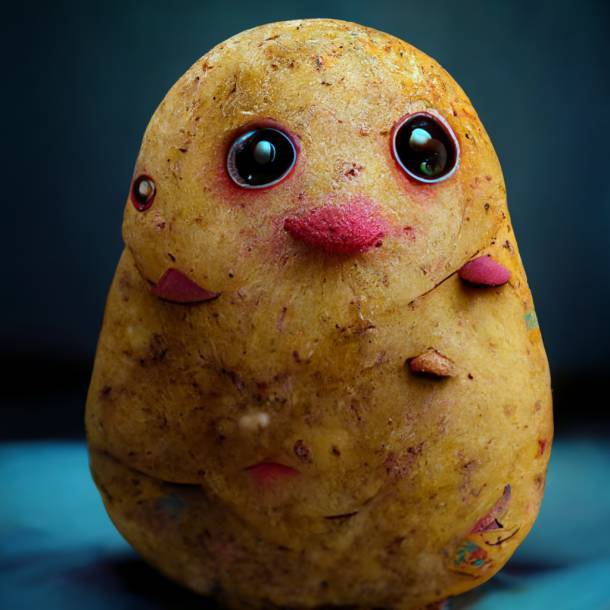 Funny potato made by ai by technologiesCV on DeviantArt