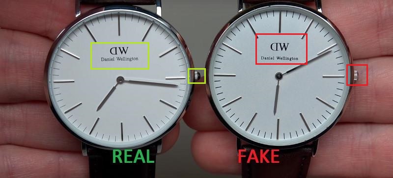 Đồng hồ chính hãng có độ hoàn thiện hơn hẳn khi đặt cạnh đồng hồ Fake